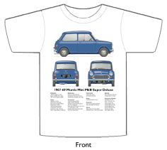 Morris Mini MkII Super Deluxe 1967-69 T-shirt Front
